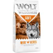2x12kg poulet Wolf of Wilderness Soft & Strong Wide Acres pour chien - Croquettes pour chien