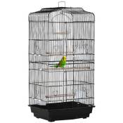 Cage à oiseaux volière avec mangeoires perchoirs