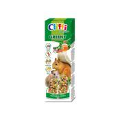 Cliffi - Bâtonnets pour animaux de compagnie hamsters et écureuils aux légumes + miel « greeny » 110 g. Aliment complémentaire pour petits animaux