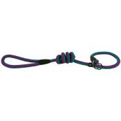 Doogy Classic - Laisse lasso corde fluo turquoise et violet Taille : T3