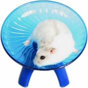Roue de hamster Roue de soucoupe volante pour petits animaux Jouet d'exercice pour hamster Jouet pour hamster 1 pièce (Bleu)