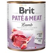 12x 800g Brit Paté & Meat Adult Agneau nourriture pour chien wet