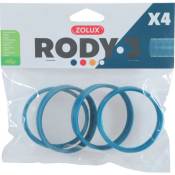 4 anneaux connecteur pour tube Rody couleur bleu taille ø 6 cm pour rongeur Zolux Bleu