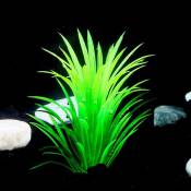 A)Plante d'Aquarium Artificielle (11x2x3cm)- Décoration pour Aquarium - Plante en plastique sur Socle - Ccykxa