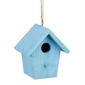 Maison à oiseaux nichoir perchoir en bois coloré
