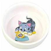 Trixie - Gamelle, chat avec gamelle, en céramique
