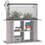 vidaXL Support pour aquarium sonoma gris 100x40x60cm