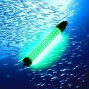 12V-24V 10W lumière de pêche bateau sous-marin submersible vert LED lampe de lueur blanc Lumière de pêche LED