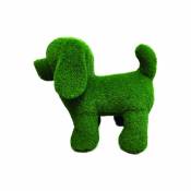 Peluche de Jardin chien en gazon synthétique (100 cm) - Vert - Vert