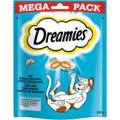 3x180g saumon Catisfactions Maxi Pack 180g Dreamies - Friandises pour Chat