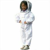 Blanc Vêtements D'apiculture - Vêtements d'apiculture protecteurs pour enfants - coton à Manches Longues, Protection De L'enfant - m 1,2 mètre