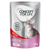 Concept for Life Kitten en sauce bœuf sans céréales