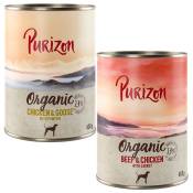Lot Purizon Organic Bio 12 x 400 g pour chien - lot