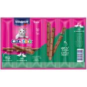 Vitakraft - Pack de 10 - Cat Stick canard et lapin