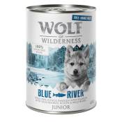 24x400g Wolf of Wilderness Free Range Junior Blue River-