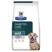 Hill's Prescription Diet w/d Diabetes Care poulet pour chien - 1,5 kg