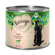 Lot Feringa Organic bio Kitten 24 x 200 g pour chaton - Veau, potiron, germandrée des chats