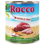 24x800g Tour du monde, Jamaïque, poulet, noix de coco & papaye Rocco - Nourriture pour chien
