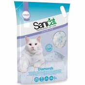 3x5L Litière Sanicat Diamonds - pour chat