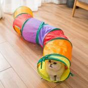 Fortuneville - cat cave avec balle de jeu, chat interactif cache - chat slot chat tube jouet, tunnel de camouflage pour chat d'intérieur 1pc (b02102