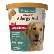 NaturVet Aller-911 Allergy Aid Plus Antioxydants pour