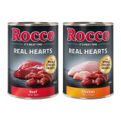 24x400g Real Hearts bœuf et poulet Rocco - Nourriture pour chien