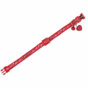 Collier chat LOVE rouge 20-30cm x 10mm - Vadigran - Rouge