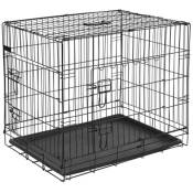 @pet - Cage pour chien 50,8x30,5x35,5 cm Métal Noir