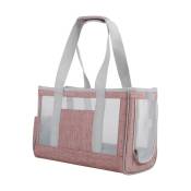 Rose Taille l (44 x 17 x 29cm) Sac Transport Chat,