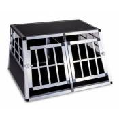 San Marco - Boéte, cage ou panier de transport pour chiens avec cloison en aluminium