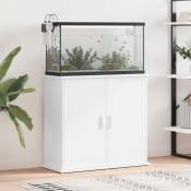Vidaxl - Support pour aquarium blanc 81x36x73 cm bois
