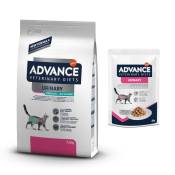 7.5kg Urinary Sterilized Veterinary Diets Advance croquettes pour chat + 12x85g Urinary Veterinary Diets Advance nourriture humide pour chat