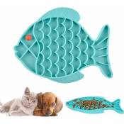 Bol pour chat tapis à lécher en forme de poisson