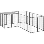 Chenil extérieur cage enclos parc animaux chien 4,84