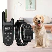 Dispositif de dressage de chien télécommandé, collier de chien à choc électrique, répulsif pour chien, bouchon anti-aboiement à choc électrique
