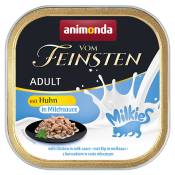 Lot animonda Vom Feinsten Adult Milkies en sauce 64 x 100 g pour chat - poulet à la sauce au lait