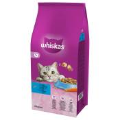 2x14kg Whiskas 1 +, thon - Croquettes pour chat