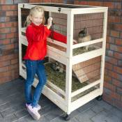 Bb-loisir - Cage Clapier Enclos pour lapins 115 x 60 x 118 cm.Modele 046 Calin