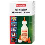 Beaphar - Pack Biberon et Tétine + Brosse à Nettoyer