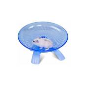 Fortuneville - Plastic Exercise Wheel for Small Animals - Quiet Non-Slip Running Disc for Hamsters, Hedgehogs, Small Pets, Blue Exercise Wheel 18 x