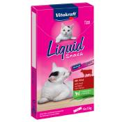 24x15g Vitakraft Friandises liquides bœuf & inuline - Friandises pour chat