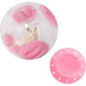 Fortuneville - Running Hamster Wheel Petit Pet Ballon De Fitness En Plastique, Rose 20Cm