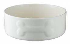 Mason Cash Colour Mix Dog Bowl, Cream, 20 cm