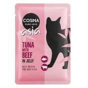 24x100g Cosma Thai/Asia thon, bœuf - Pâtée pour chat