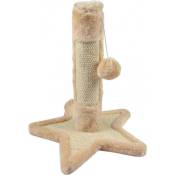 Arbre à chaton avec socle en forme d'étoile en bois