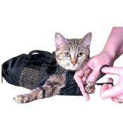 Ensoleille - Sac de retenue de bain de toilette pour chat pour la coupe des ongles de griffes-Ensoleillé