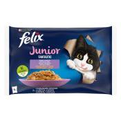 Felix Junior Fantastic 4 x 85 g pour chaton - saumon,
