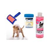 Trade Shop Traesio - kit de toilettage pour chien shampoing