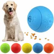 Xinuy - Balle de jouet pour chien Friandises pour chien Balle de jouet, Balle de nourriture en caoutchouc résistante aux morsures pour chiens Jeu