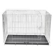 Cage en métal pliable pour chien acier galvanisé